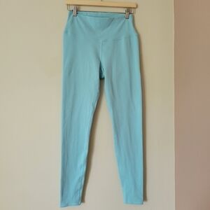 Alo Yoga High Rise Full Length Leggings In Light Blue Size Large